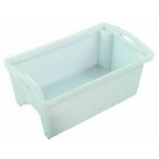 Nally 55L Plastic Crate-Solid