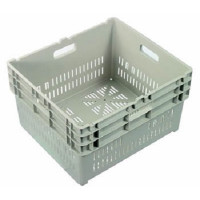 Nally 84L Vented Nesting Plastic Crate